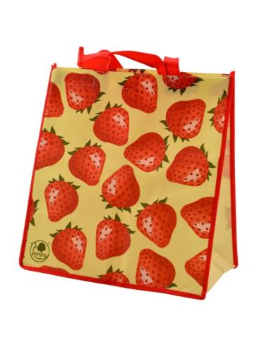 Torba na zakupy S2 laminowana Truskawka 36x34x20cm