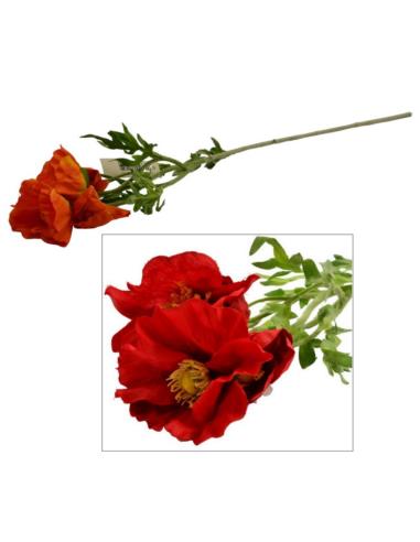 Kwiat sztuczny Maki gałązka 60cm 07.4023 mix