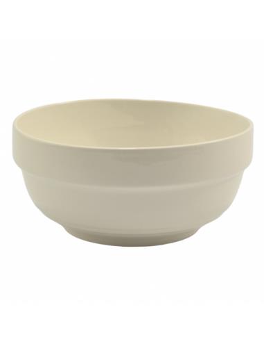 Salaterka ceramiczna sztaplowana 18cm h-8cm biała