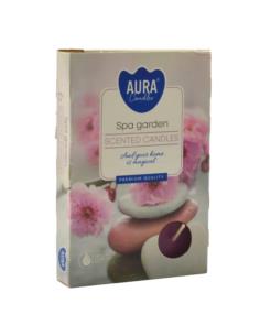 Świeca Tealight Ogród Spa 6 sztuk