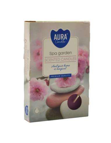 Świeca Tealight Ogród Spa 6 sztuk