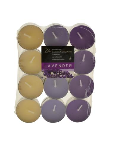 Świeca Tealight Lavender 24 sztuki