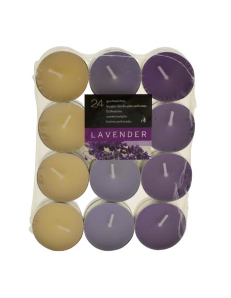 Świeca Tealight Lavender 24 sztuki