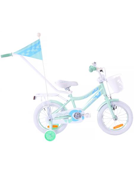 Rower 14" Fuzlu Thor Girl miętowo-biały