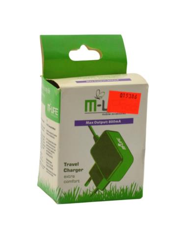 Ładowarka sieciowa travel miniUSB 800mA ML0450