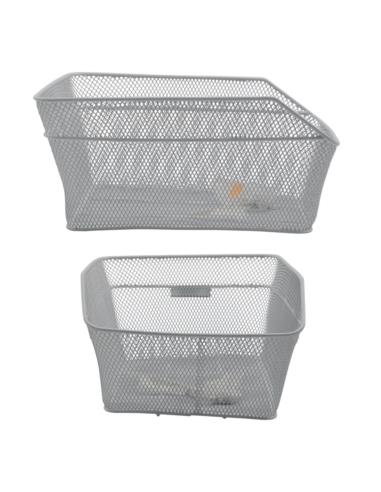 Kosz rowerowy HT-113 tył siatka z wycięciem biały