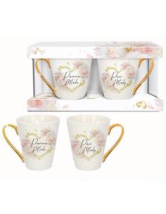 Kubki 2szt 290ml ceramiczne Ślub Panna Młoda/Pan Młody