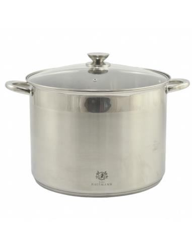 Garnek 34cm 22,5L nierdzewny z pokrywką Solid
