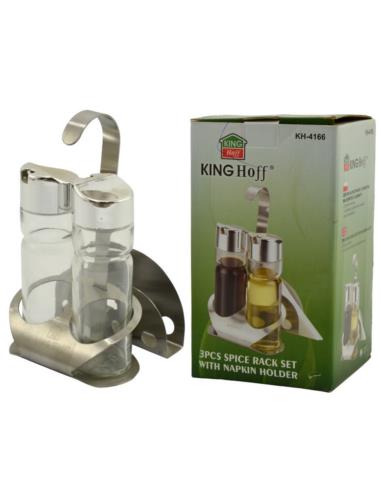 Przyprawniki  3 elementy nierdzewne Kinghoff KH-4166