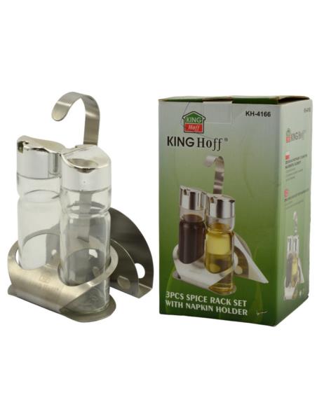 Przyprawniki  3 elementy nierdzewne Kinghoff KH-4166