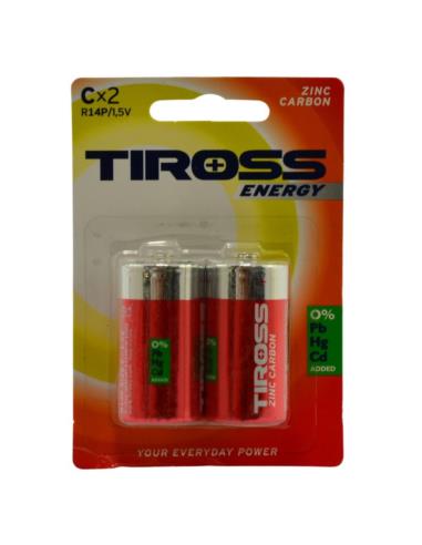 Baterie Tiross 2szt R14