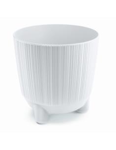 Doniczka Ryfo N 17cm biały na nóżkach DRF170N