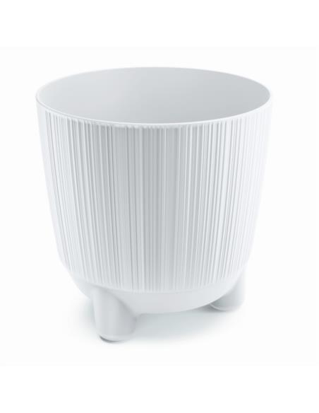 Doniczka Ryfo N 17cm biały na nóżkach DRF170N