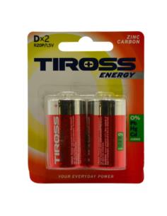 Baterie Tiross 2szt R20
