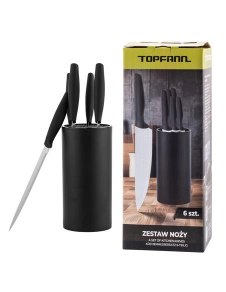 Noże w bloku 7 elementów Topfann