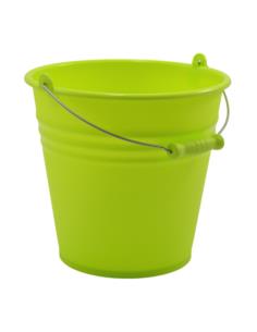 Wiadro 10L Retro z uchwytem metalowym  mix