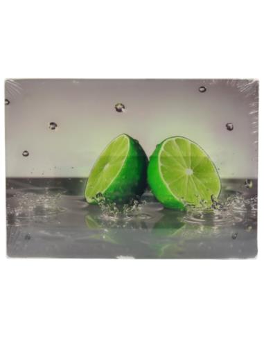 Deska do kroj. szklana 25x35cm limonki