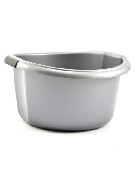 Miska plastikowa Solidna 30L srebrna