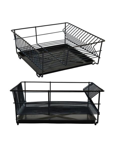 Suszarka do naczyń zlewozmywakowa kwadratowa 32cm czarna