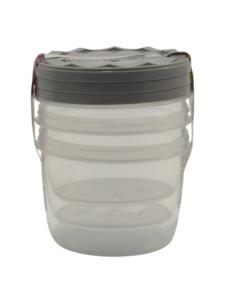 Pojemnik Twist 3x550ml zakręcany plastikowy 090/9017
