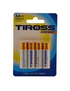 Baterie Tiross 4szt AA LR6 1,5V na kpl