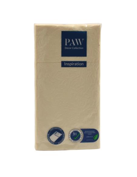 Serwetki 40x40cm na sztućce tłoczone szampan SDP102601