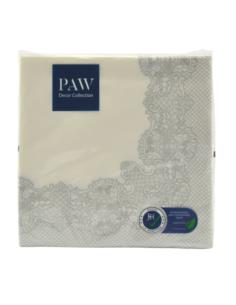 Serwetki 33x33/20szt Lunch Laces Frame silver