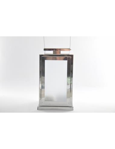 Lampion metal/plastik z oświetleniem LED 24526