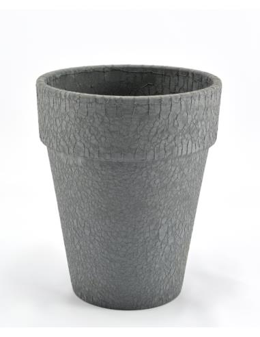Donica ceramiczna z podstawką 31cm Lizard XL grafit