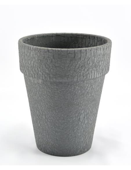 Donica ceramiczna z podstawką 31cm Lizard XL grafit