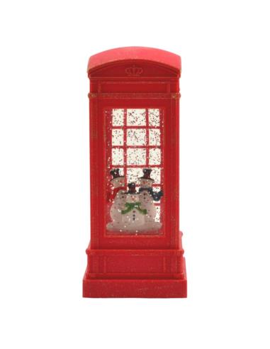 Lampion bożonarodzeniowy Budka telefoniczna 21x9cm XM-128
