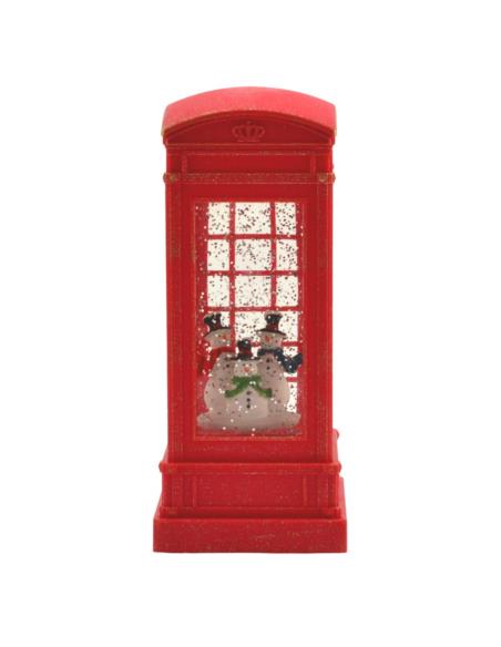 Lampion bożonarodzeniowy Budka telefoniczna 21x9cm XM-128