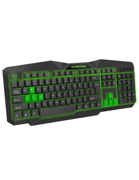 Klawiatura Esperanza Tirions zielona USB EGK201G