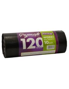 Worki na śmieci 120L 10szt czarne Prymusik