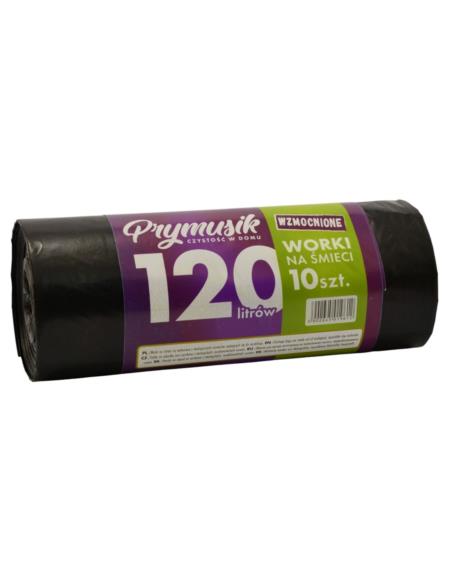 Worki na śmieci 120L 10szt czarne Prymusik