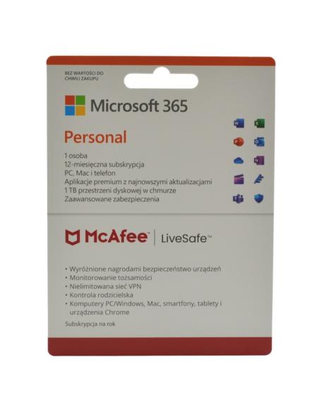 Microsoft office 365 Personal PL 1Y 1U Win/Mac