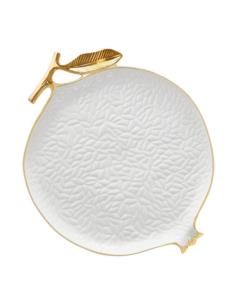 Talerz Villa Italia Grenade white do ciasta 26,5cm QD419