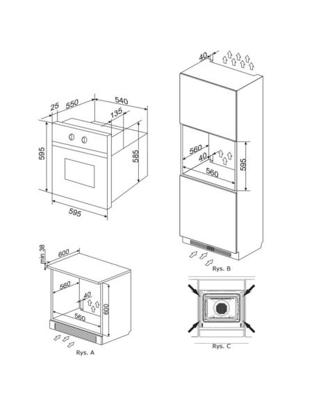 Piekarnik Kernau KBO 1067.1 SK X do zabudowy