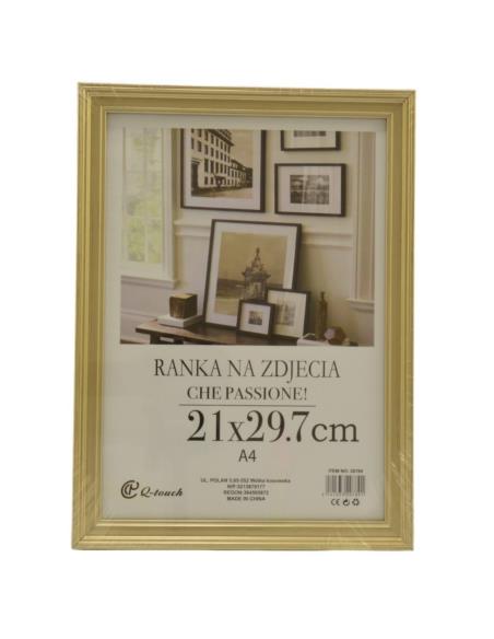 Ramka 21x29,7cm tworzywo sztuczne szampański