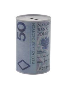 Skarbonka puszka PLN 12x8cm A5080 mix
