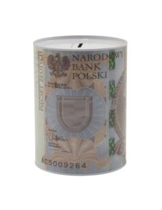 Skarbonka puszka PLN 16x12cm A5082 mix