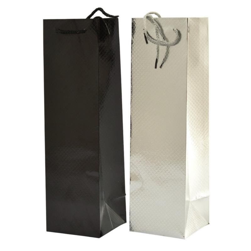 Torebka ozdobna 36x12x9cm butelkowa mix