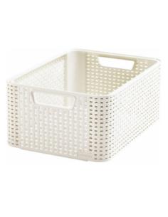 Pojemnik Rattan Style M 18L krem 205845