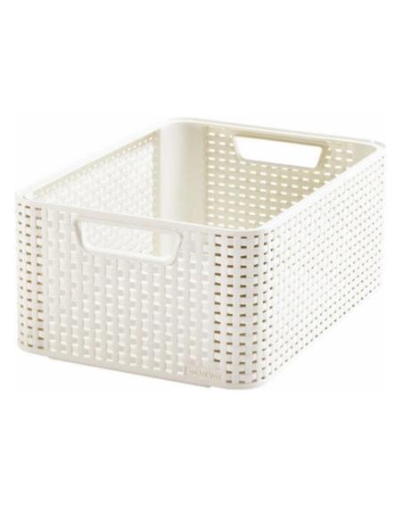 Pojemnik Rattan Style M 18L krem 205845