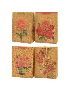 Torebka ozdobna 31,5x22,5x11cm T-2KRAFT mix
