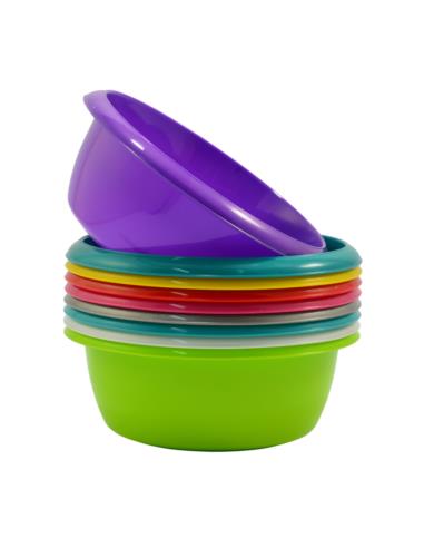 Miska plastikowa  1,1L 20cm okrągła mix