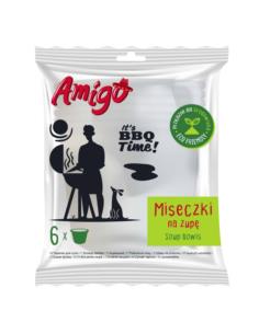 Miseczki papierowe 250ml 6 sztuk Amigo Eco Friendly