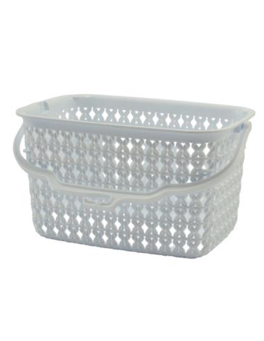 Koszyk na klamerki KNIT 3L biały