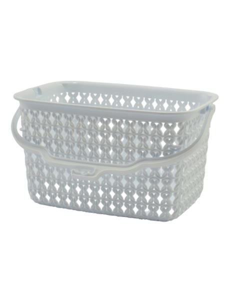 Koszyk na klamerki KNIT 3L biały