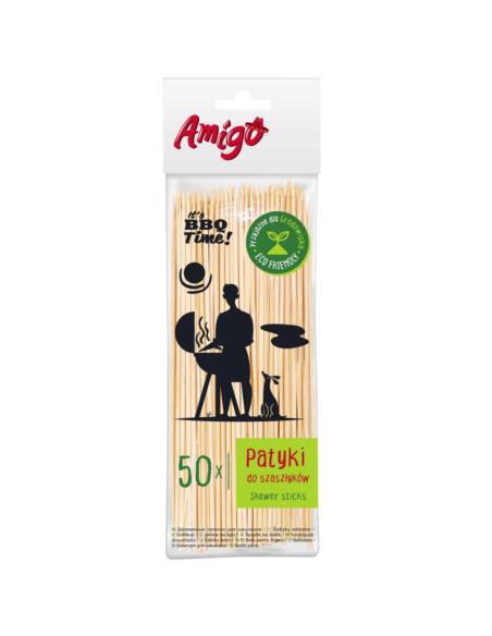 Patyki do szaszłyków 50szt Amigo 6199
